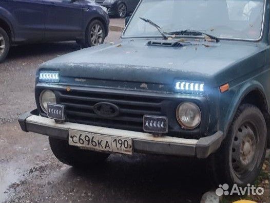 Надфарники светодиодные линзованные Лада нива