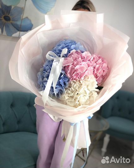 WOW Букеты из Свежих Гортензий. Доставка/Самовывоз