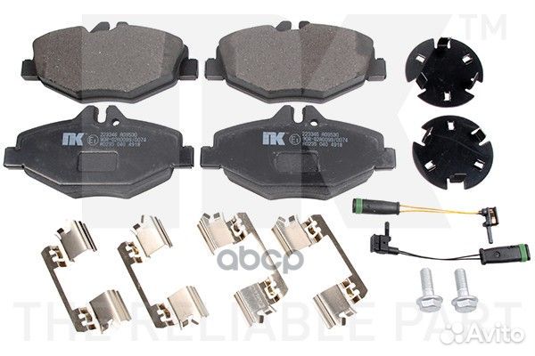 223346 Колодки тормозные mercedes W211 02 пере