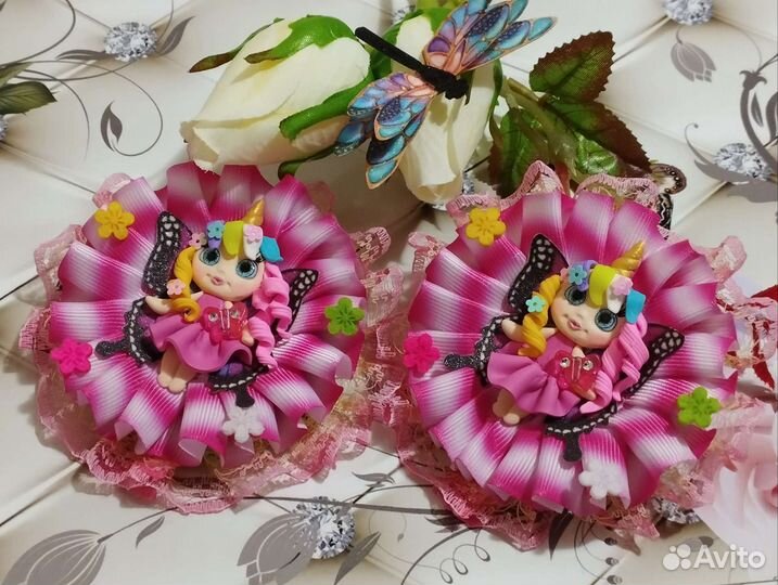 Бантики для девочек ручной работы