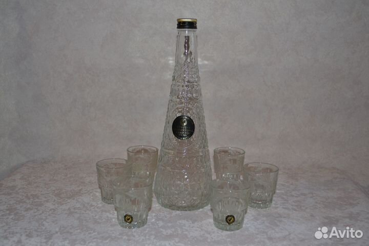 Набор рюмки и штоф Гусь-Хрустальный