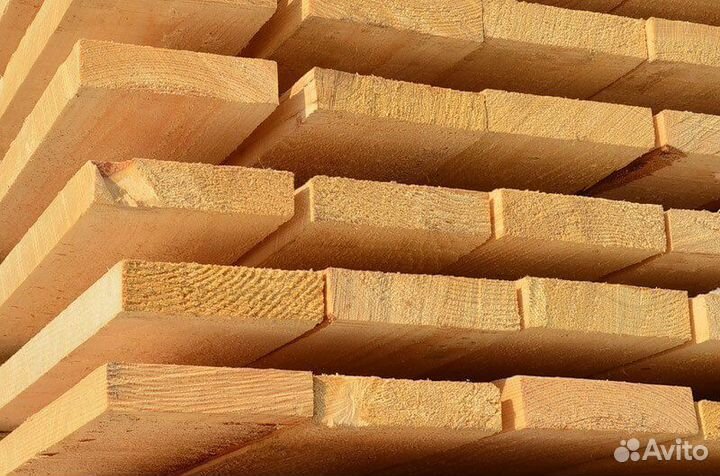 Доска обрезная 25x150x6000 сорт 1, сосна, гост