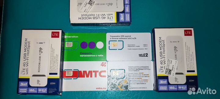 Wifi роутер 4g модем - любой оператор, сим-карты