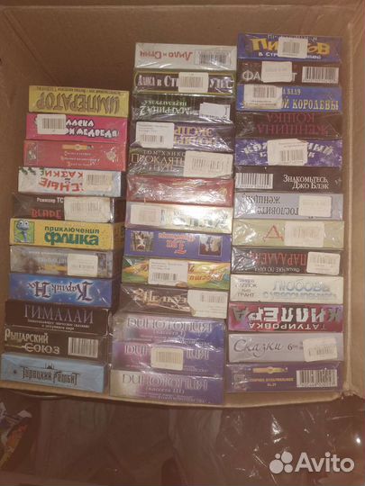 Видеокассеты vhs фильмы, 37шт