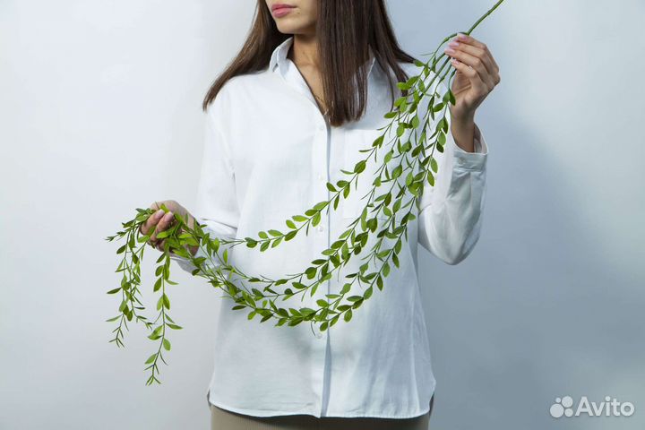 Растения искусственные ампельные свисающие