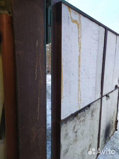 Ворота гаражные металлические бу