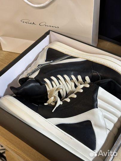 Rick owens кеды высокие кроссовки