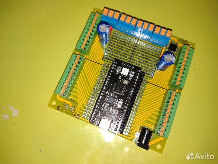Плата универсальная для RP2040/ESP/Nano с клеммами