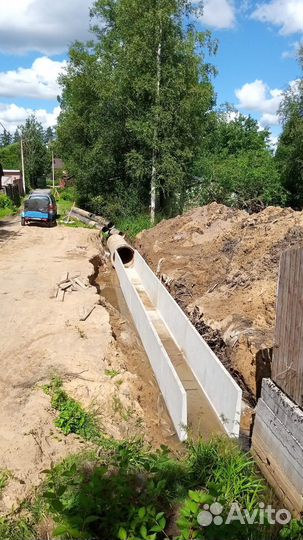 Труба жби на заезд въезд на участок