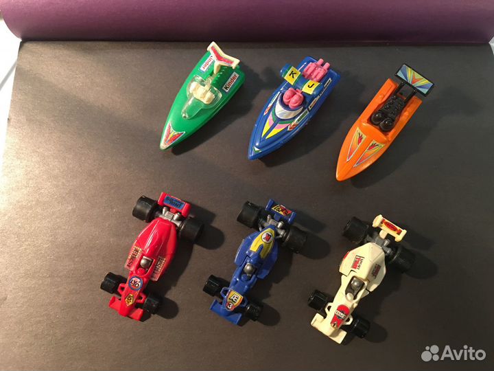 Киндер-Сюрпризы 90-тых: Болиды и Катера