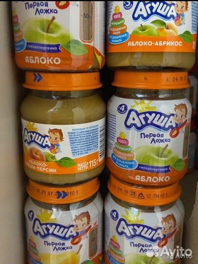 Фруктовое пюре агуша обмен