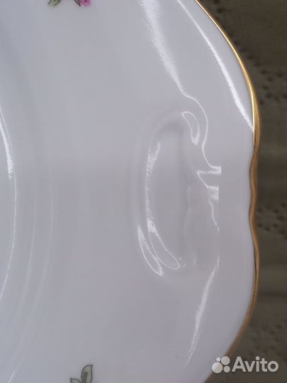 Блюдо Мейсенский букет, Богемия Чехословакия