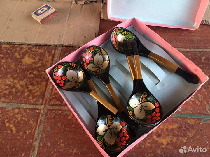 Набор ложек деревянных Касли СССР