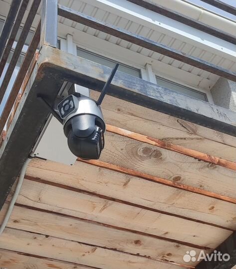 Камера видеонаблюдения wifi с двумя объективами