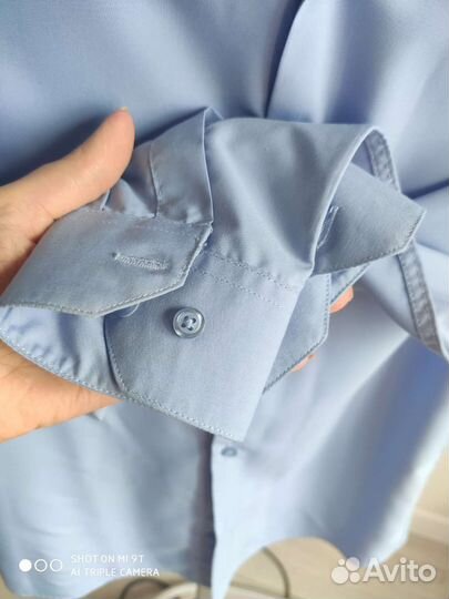 Рубашка школьная голубая Brostem 146-152