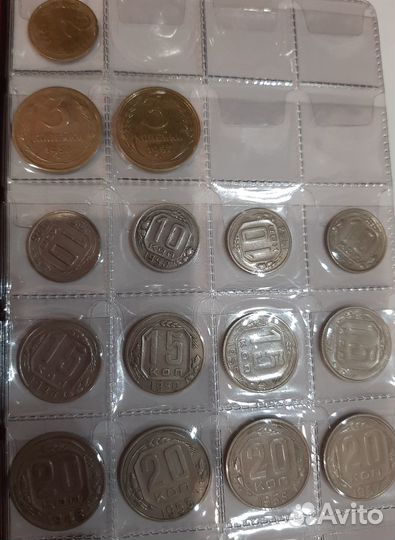 Погодовка СССР с 1930 г. + монета 20 лет Победе