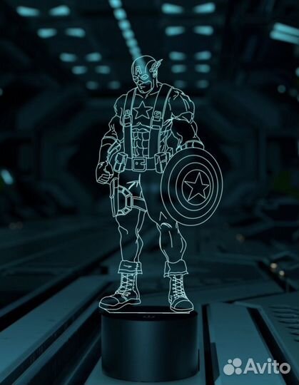 Светильник Капитан Америка (Марвел) Marvel