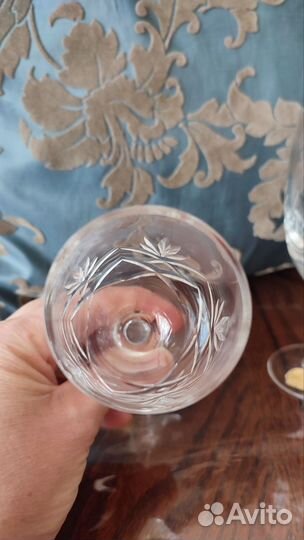 Фужеры хрустальные Богемия Чехословакия