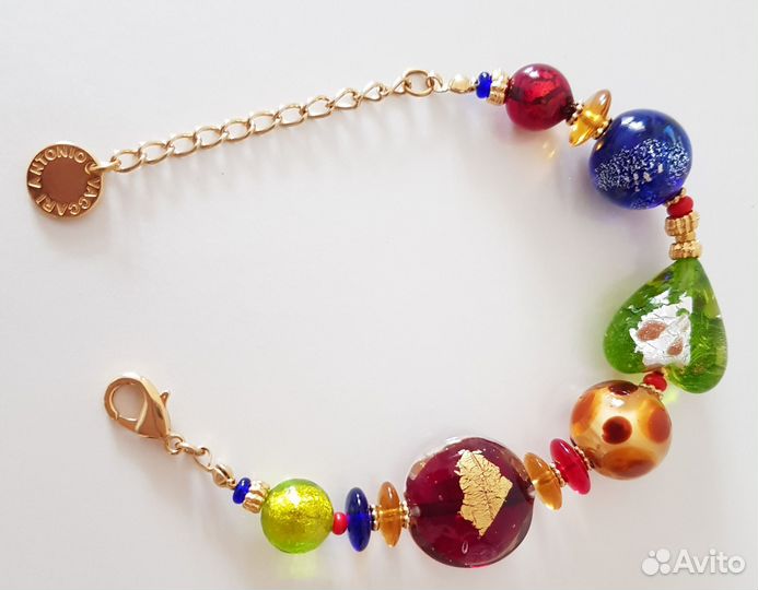 Муранское стекло браслет женский