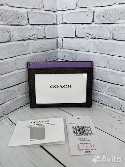 Кардхолдер Coach новый оригинал