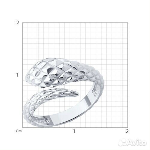 Кольцо sokolov из серебра, 94014442, р.15