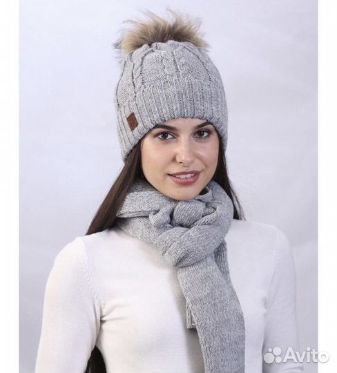 Комплект шапка и шарф