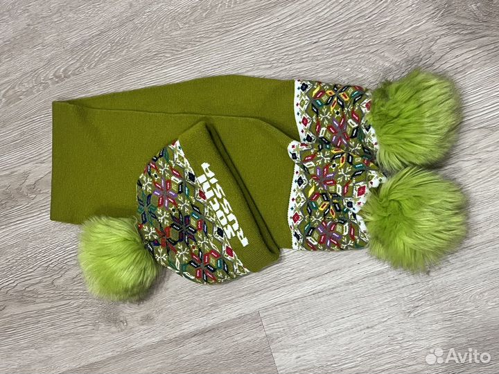 Комплект шапка и шарф детский