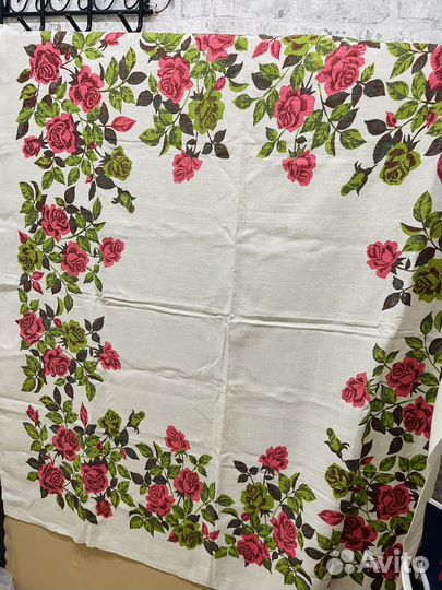 Скатерть льняная СССР 2 шт