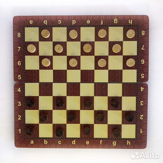 Шахматы Нарды Шашки 3 в 1, 40х40