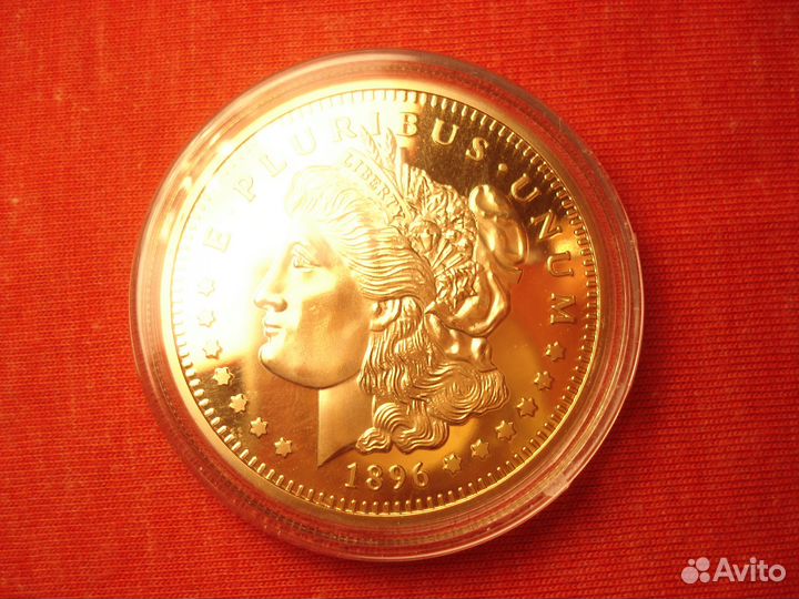 Золото Свобода Морган 1896г Редкая Proof Орел USA