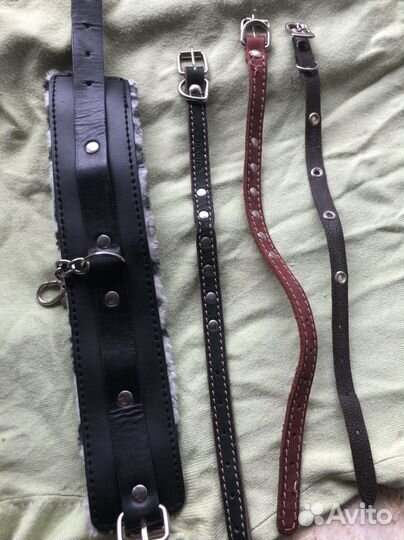 Шлейка с поводком, ошейники