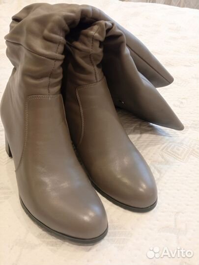 Сапоги женские демисезонные, натуральная кожа