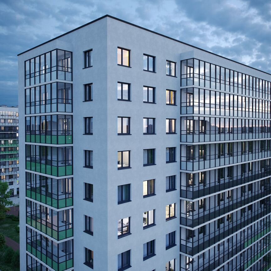 2-к. квартира, 47,4 м², 1/12 эт.