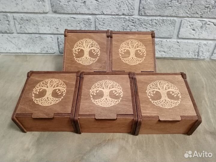 Деревянные коробки для подарков и продукции