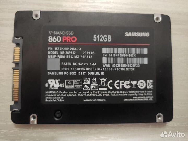 Samsung 860 Pro 512GB