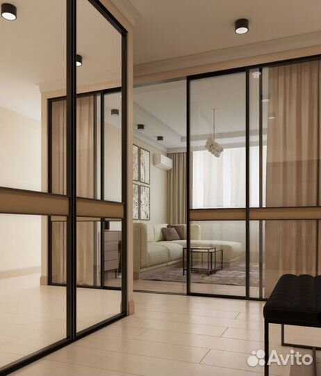 Двери купе перегородка