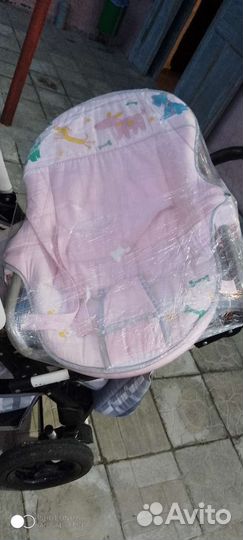 Коляска детская в комплекте, ванночка, шезлонг
