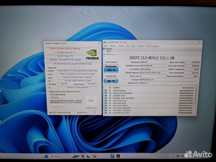 Ноутбук игровой Thunderobot 911 Plus Pro RTX 4060