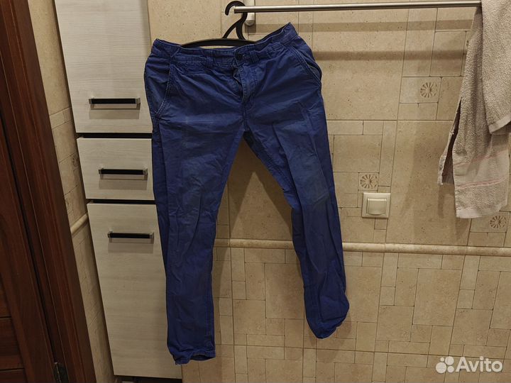 Штаны Oodji синие 182/40