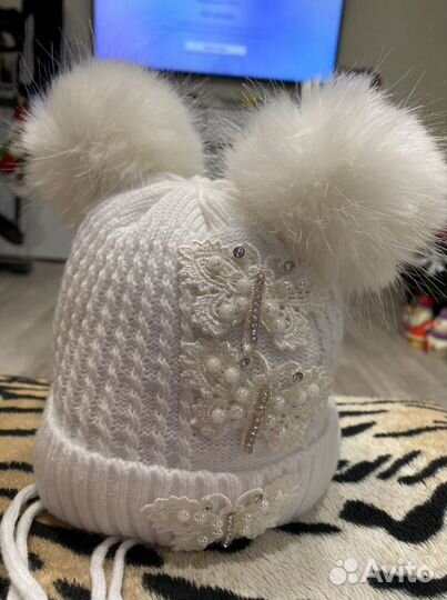 Шапка зимняя детская для девочки