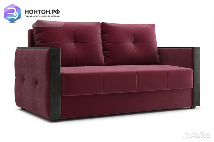 Диван еврокнижка Инсайд бордовый