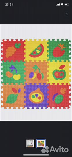 Мягкий пол коврик-пазл, ласточкин хвост