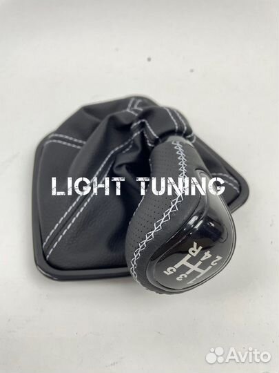 Ручка кпп приора 2 в коже антихром