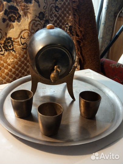 Набор для коньяка, на подносе