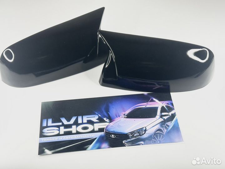 Накладки зеркал лада приора 2 В стиле BMW