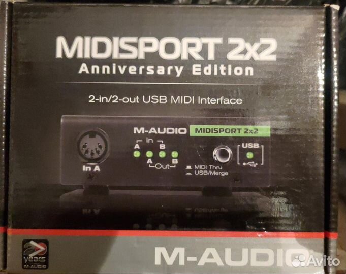 Midi интерфейс M-audio midisport 2x2 USB