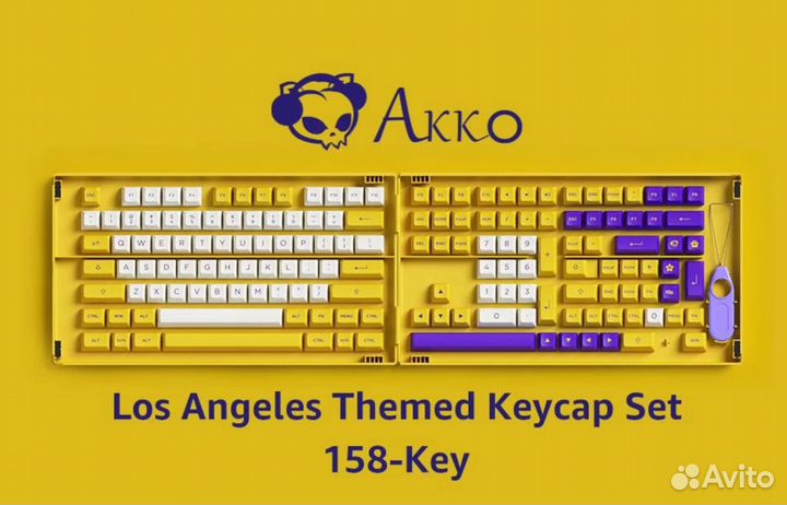 Кейкапы Akko PBT ASA Los Angeles