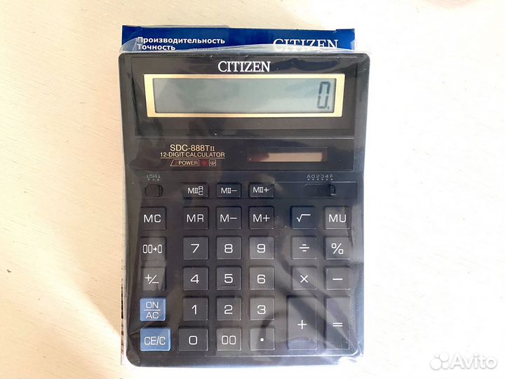 Калькулятор Citizen sdc-888TII