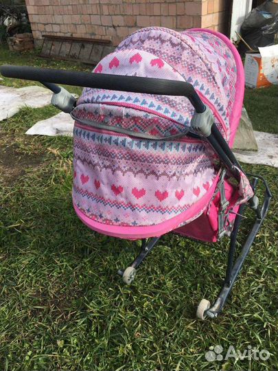 Детские санки коляска ника