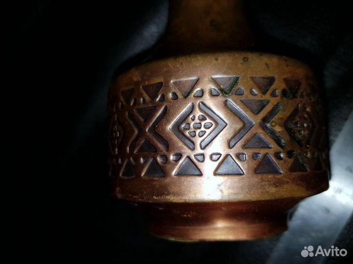 Ваза медь 17 см Германия 70-80-е года